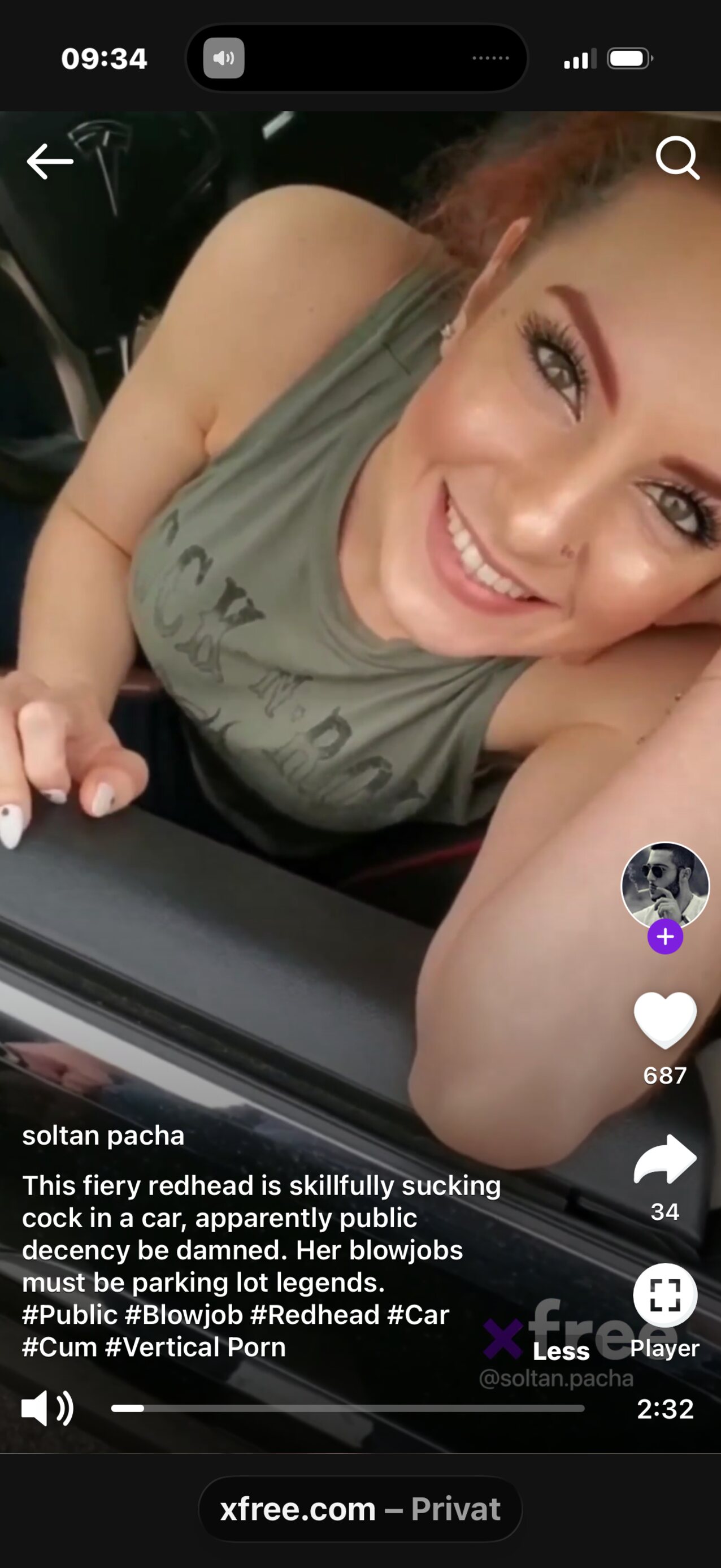redhead blowjob pov