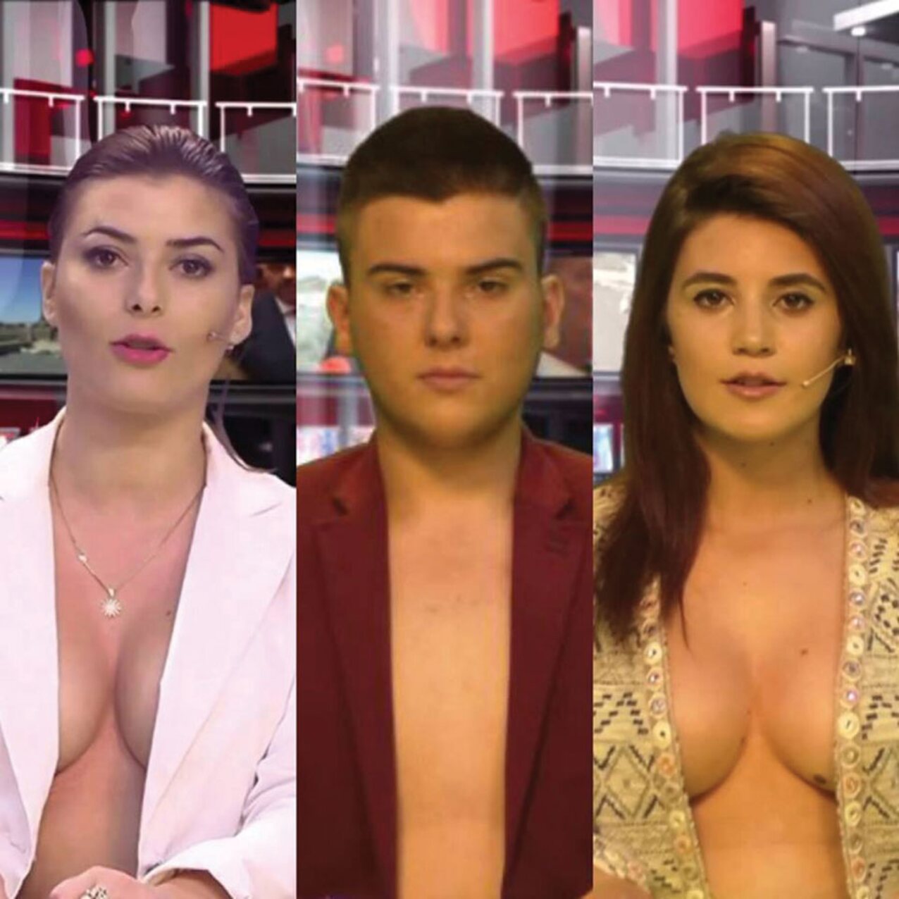 cleavage big tits no bra