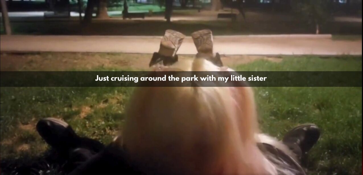 caption outdoor sister