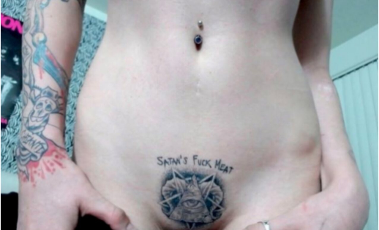 tattoo shaved scene