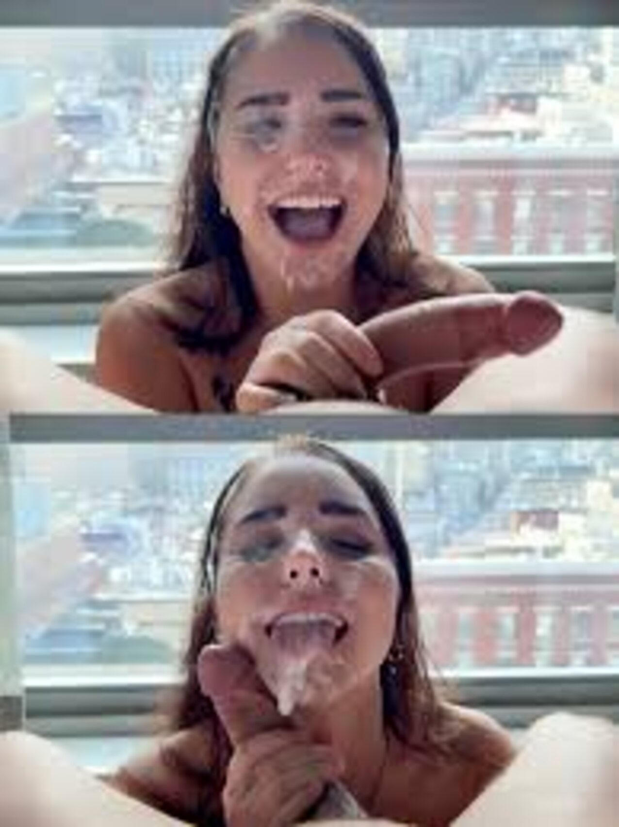 hot facial cum
