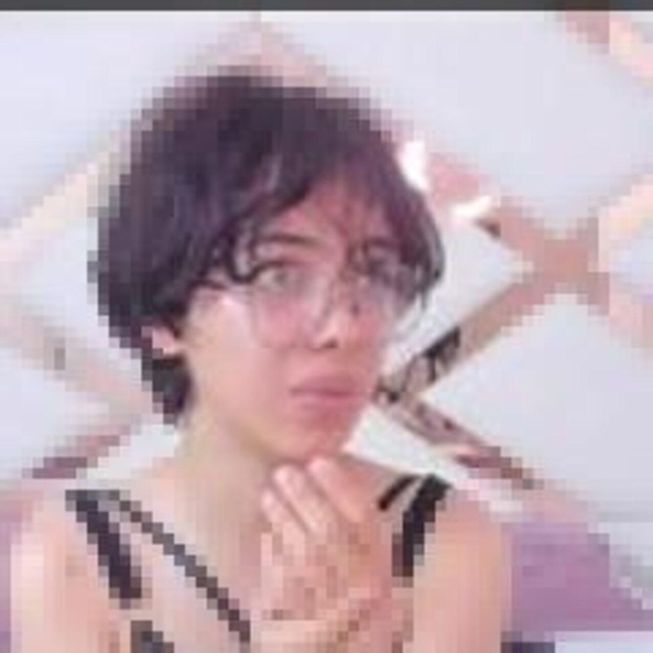 camgirl amateur glasses