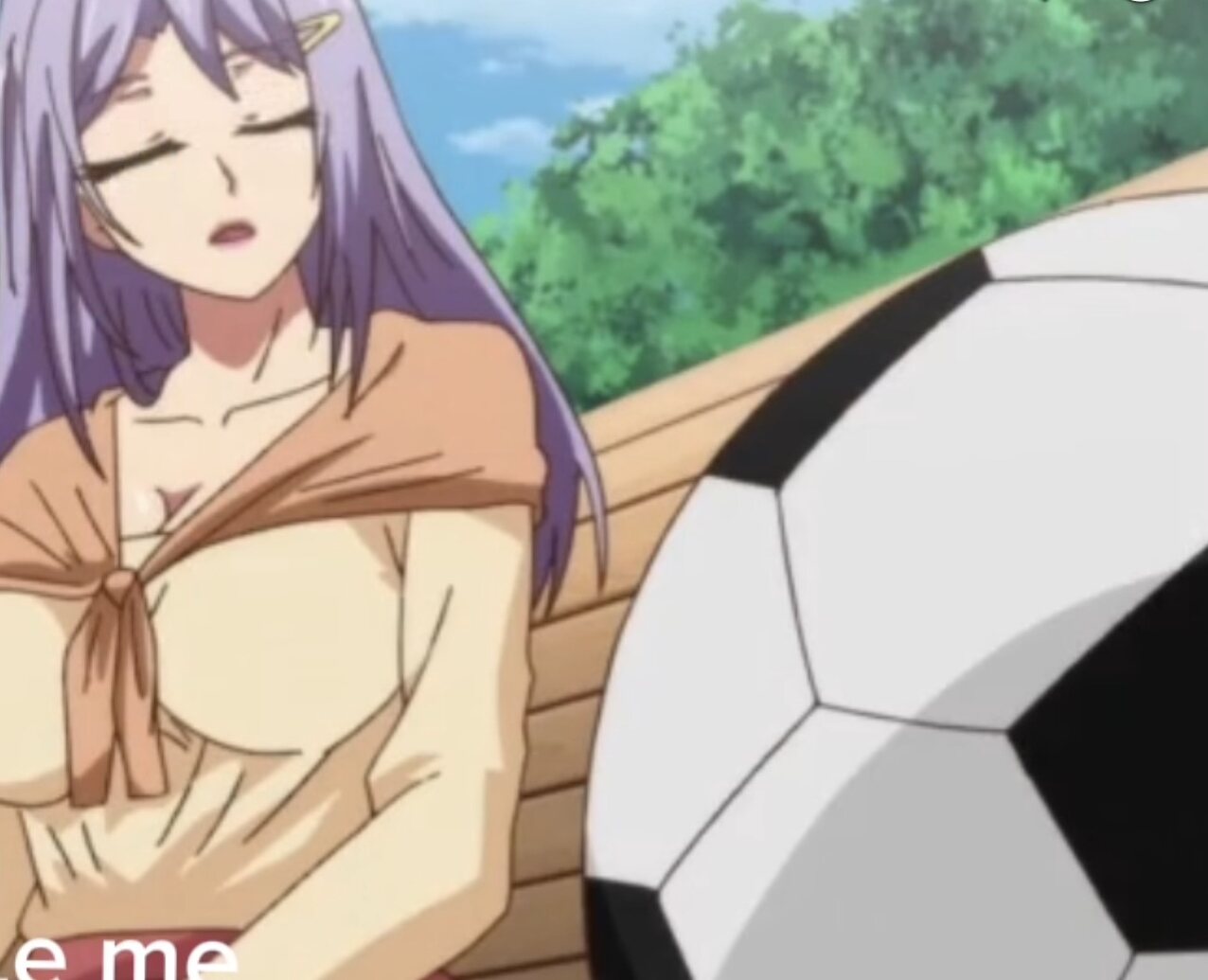 hentai purple hair soccer