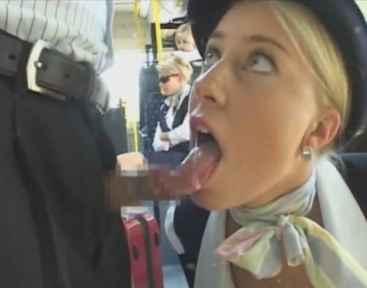 bus stewardess busty