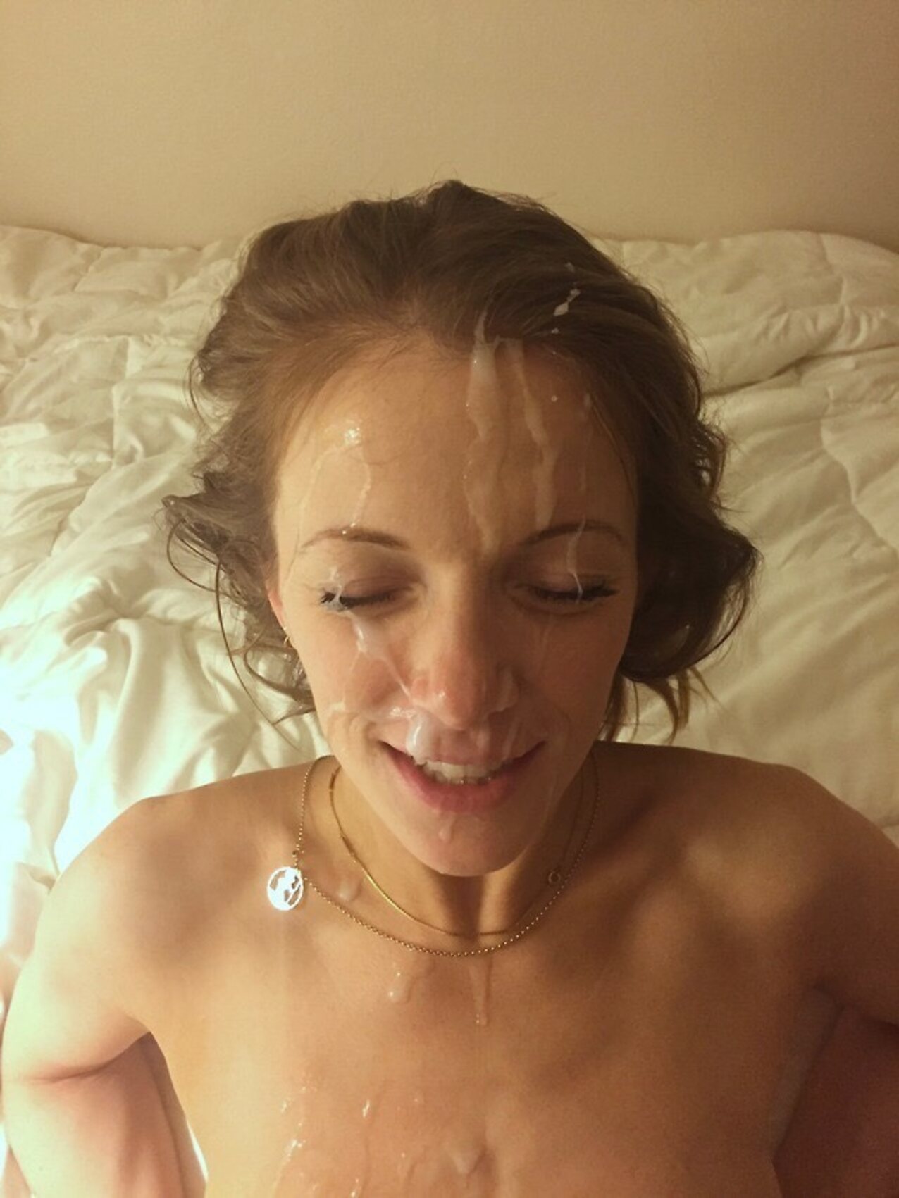 facial redhead drenched