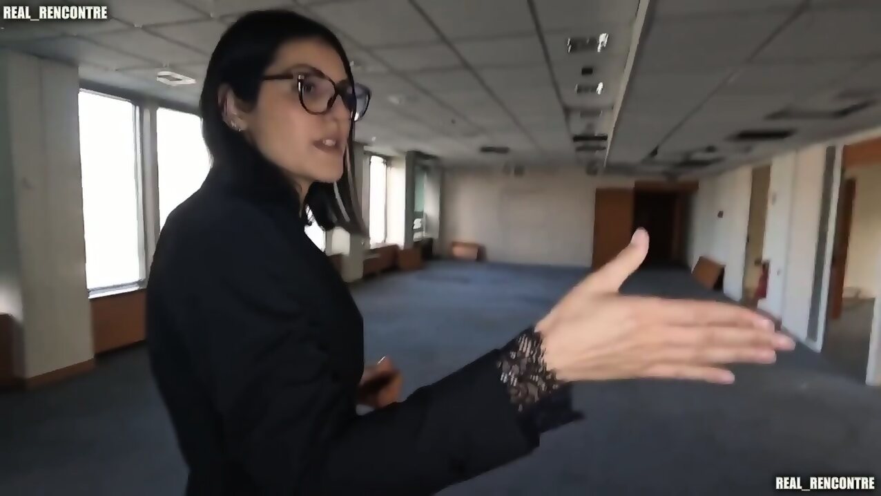 big tits glasses french