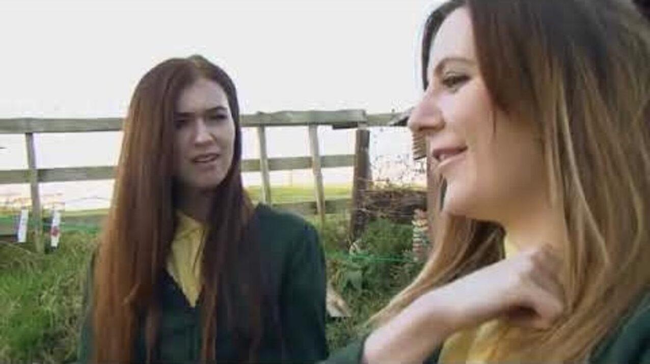 lesbian outside kitchen