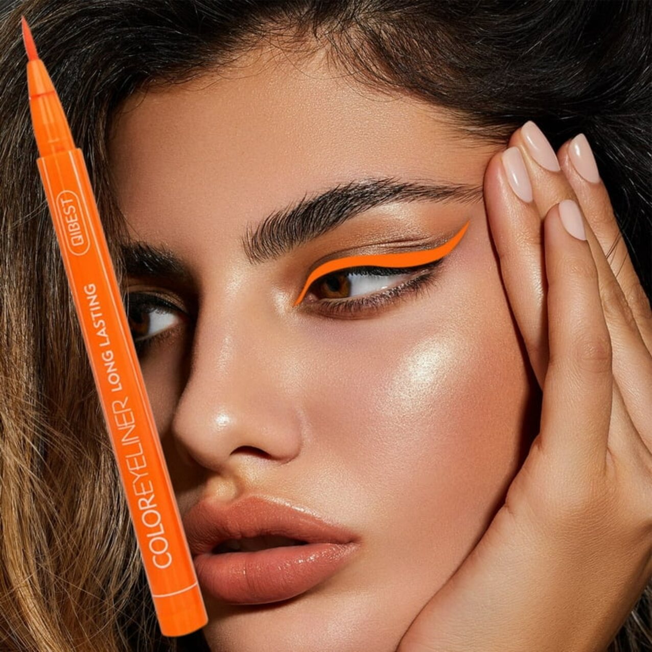 teen orange dress cum in mouth