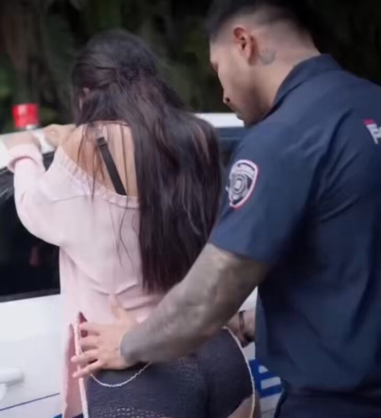 policeman strip search panties