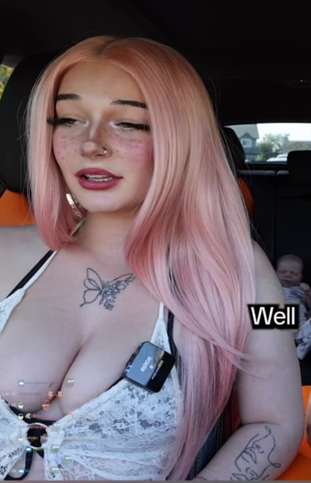pink hair tattoos braces