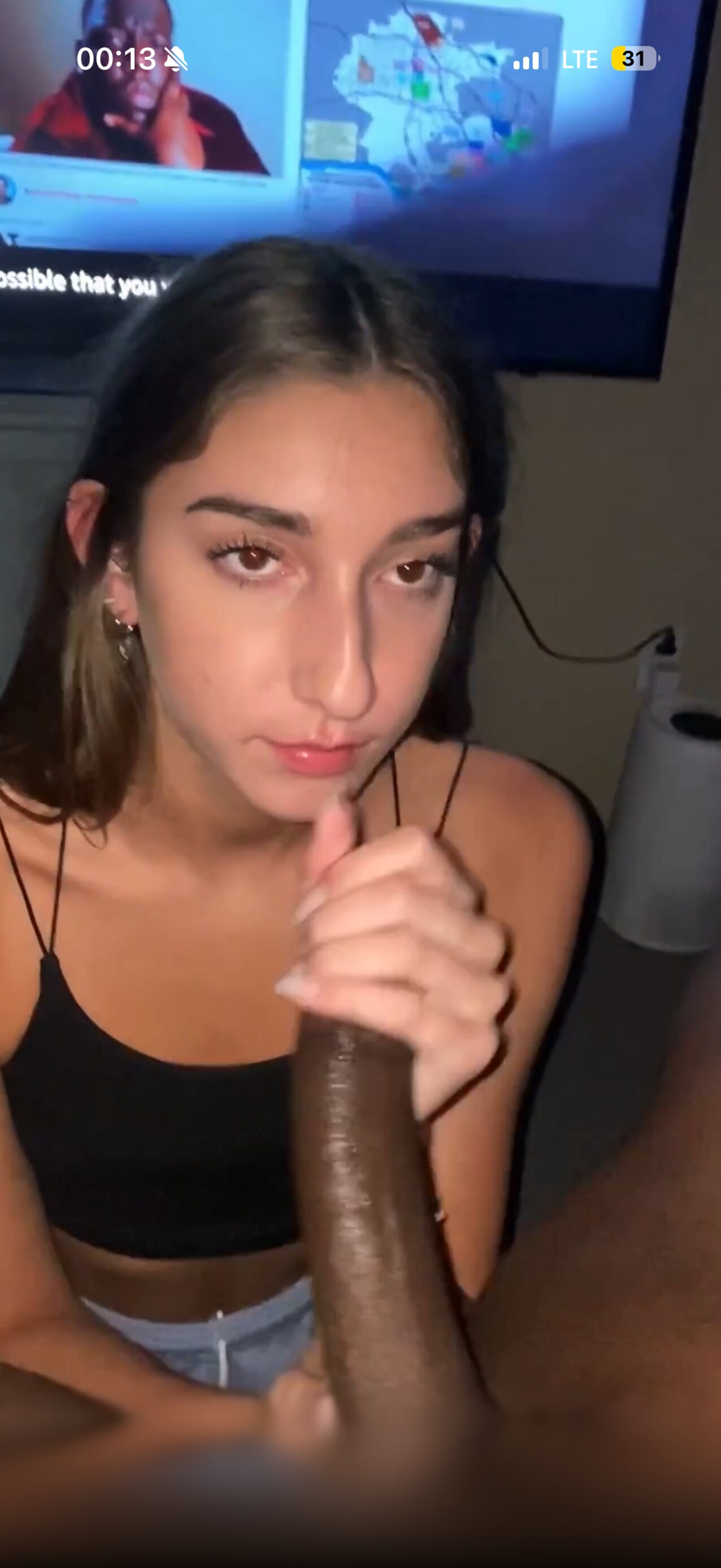 brunette interracial bbc