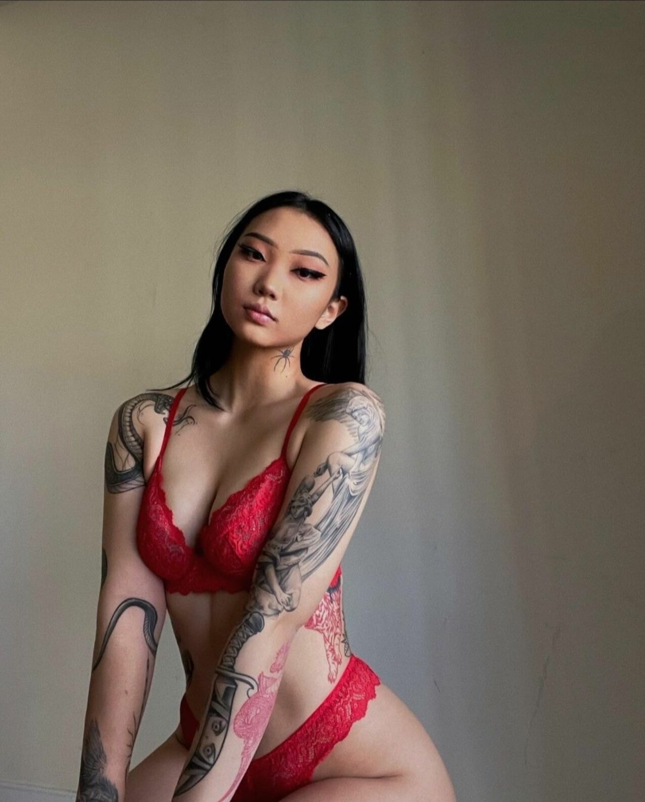 asian tattoos bed