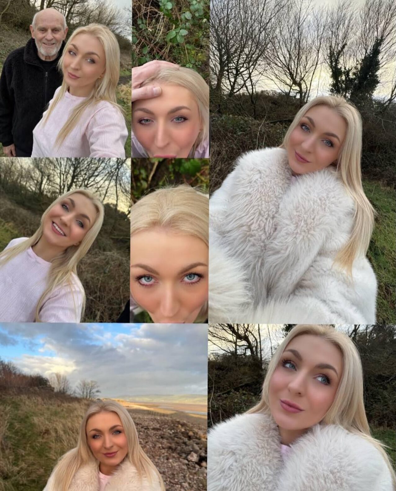 blonde blowjob outside