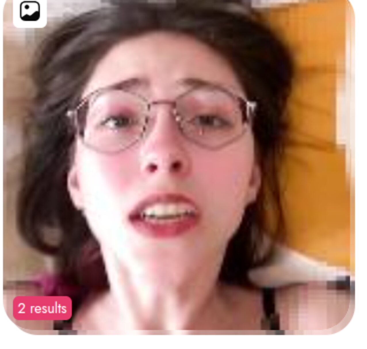 glasses white female brunette