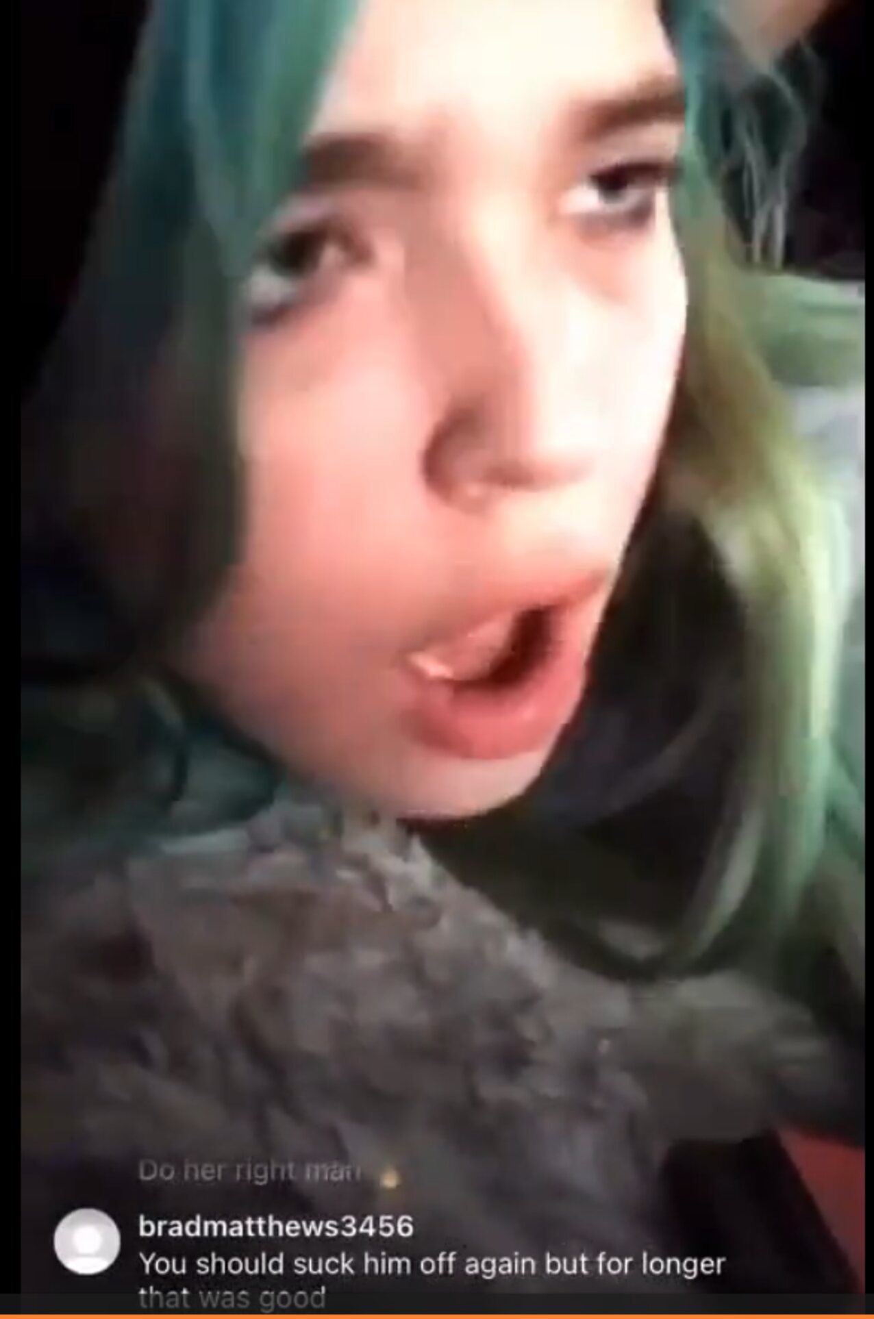 blue hair white girl sex