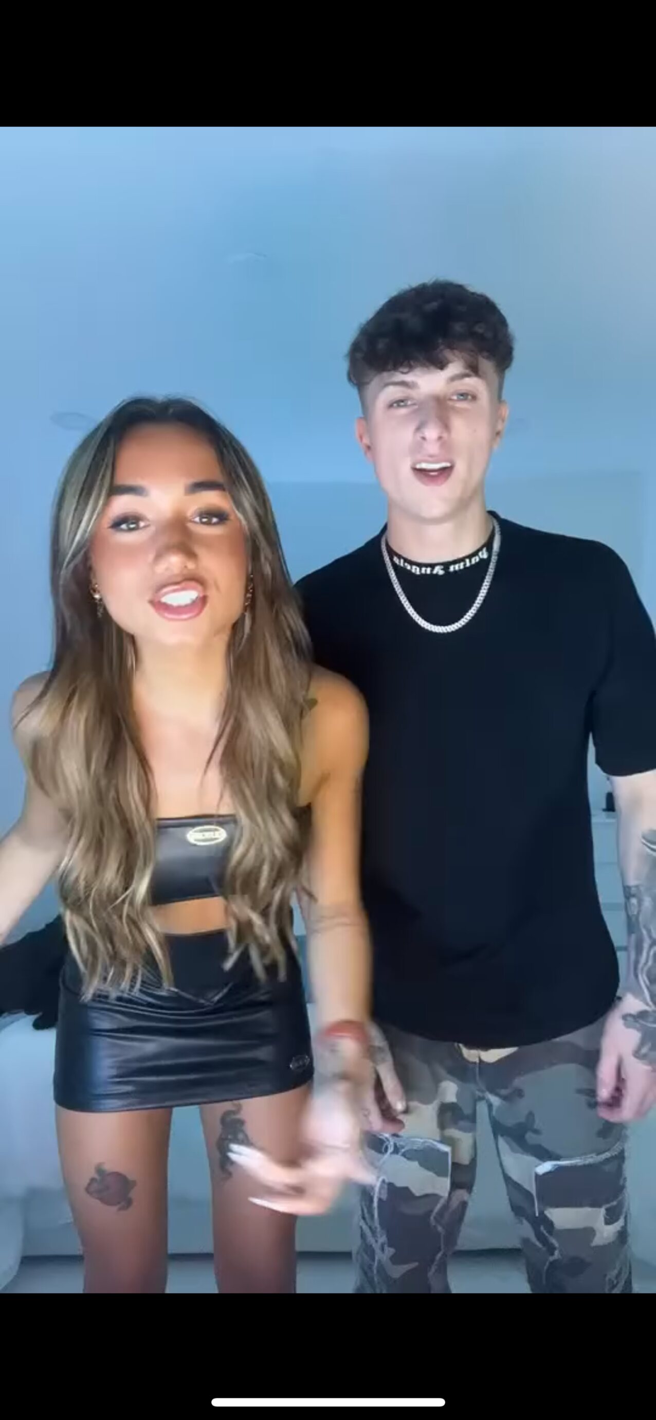 blond teen couple