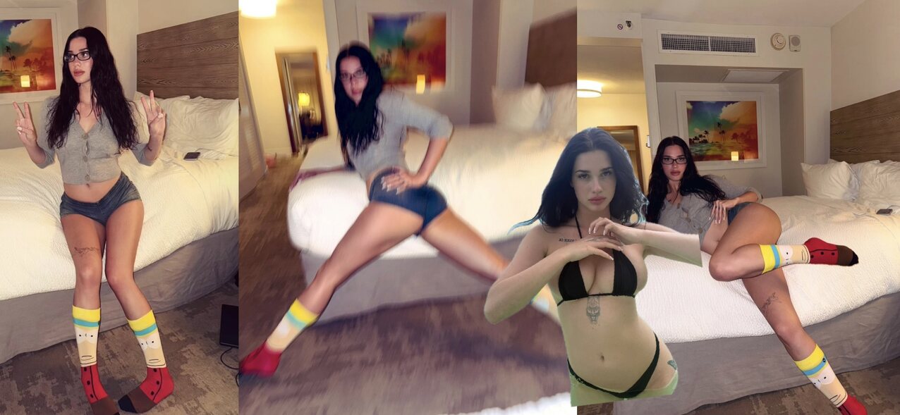 glasses black hair bubble butt