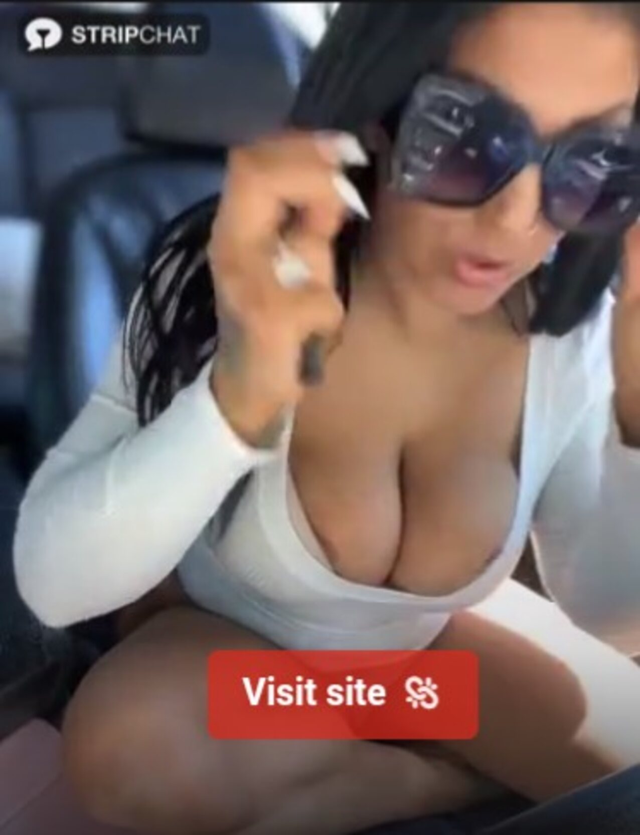 camgirl car brunette