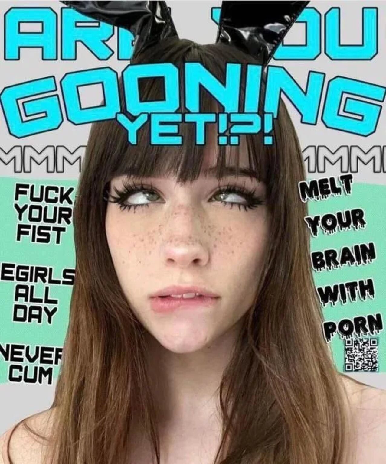 ahegao eyeroll bunny