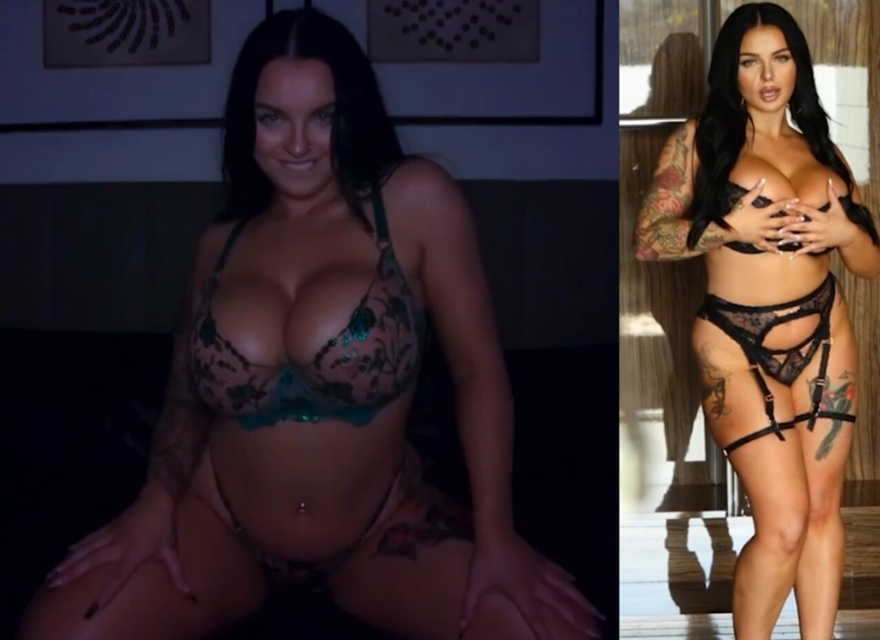 black hair big tits tattoo