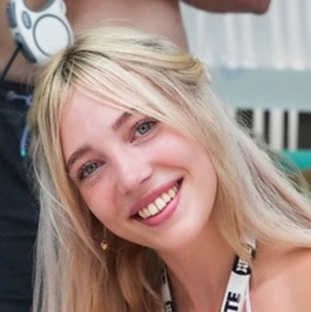 blonde white blue eyes