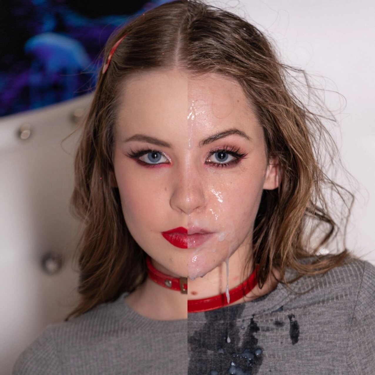 before after cumshot