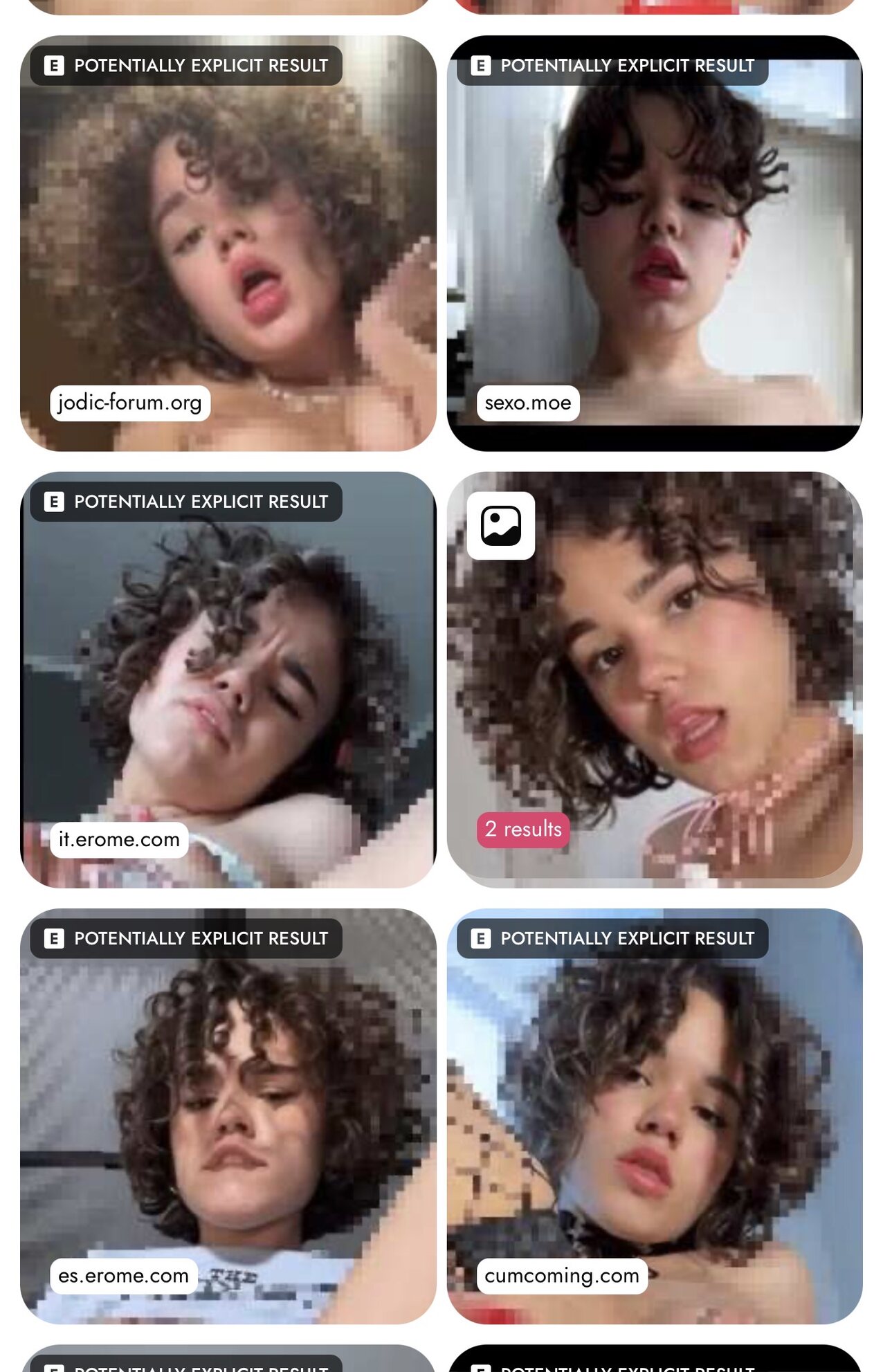 camgirl brunette curly hair