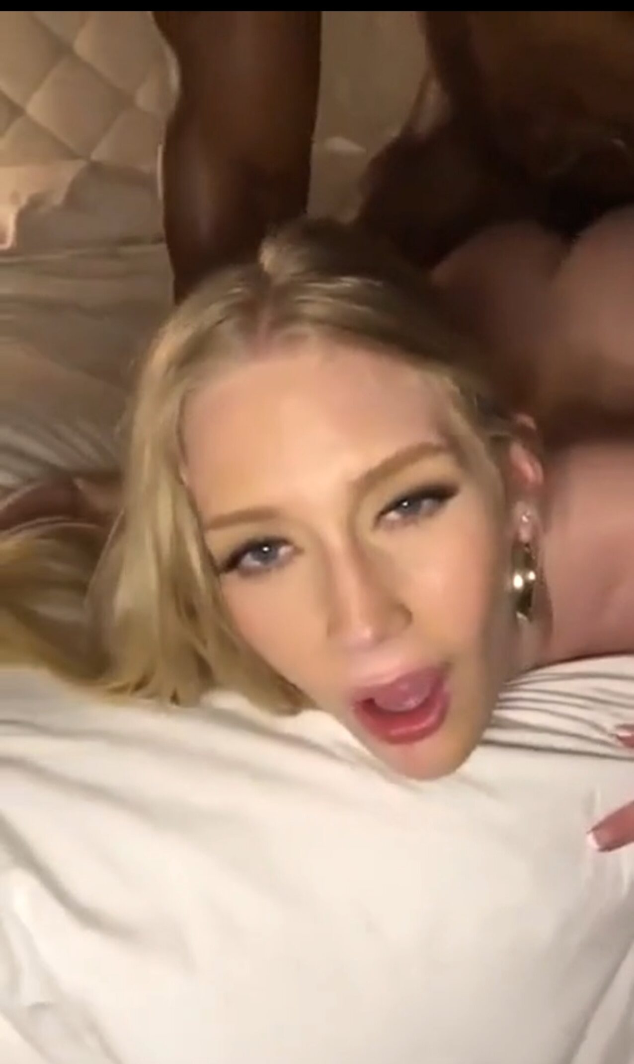 blonde lubed blacked