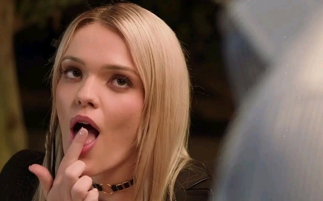 blonde hot brown eyes