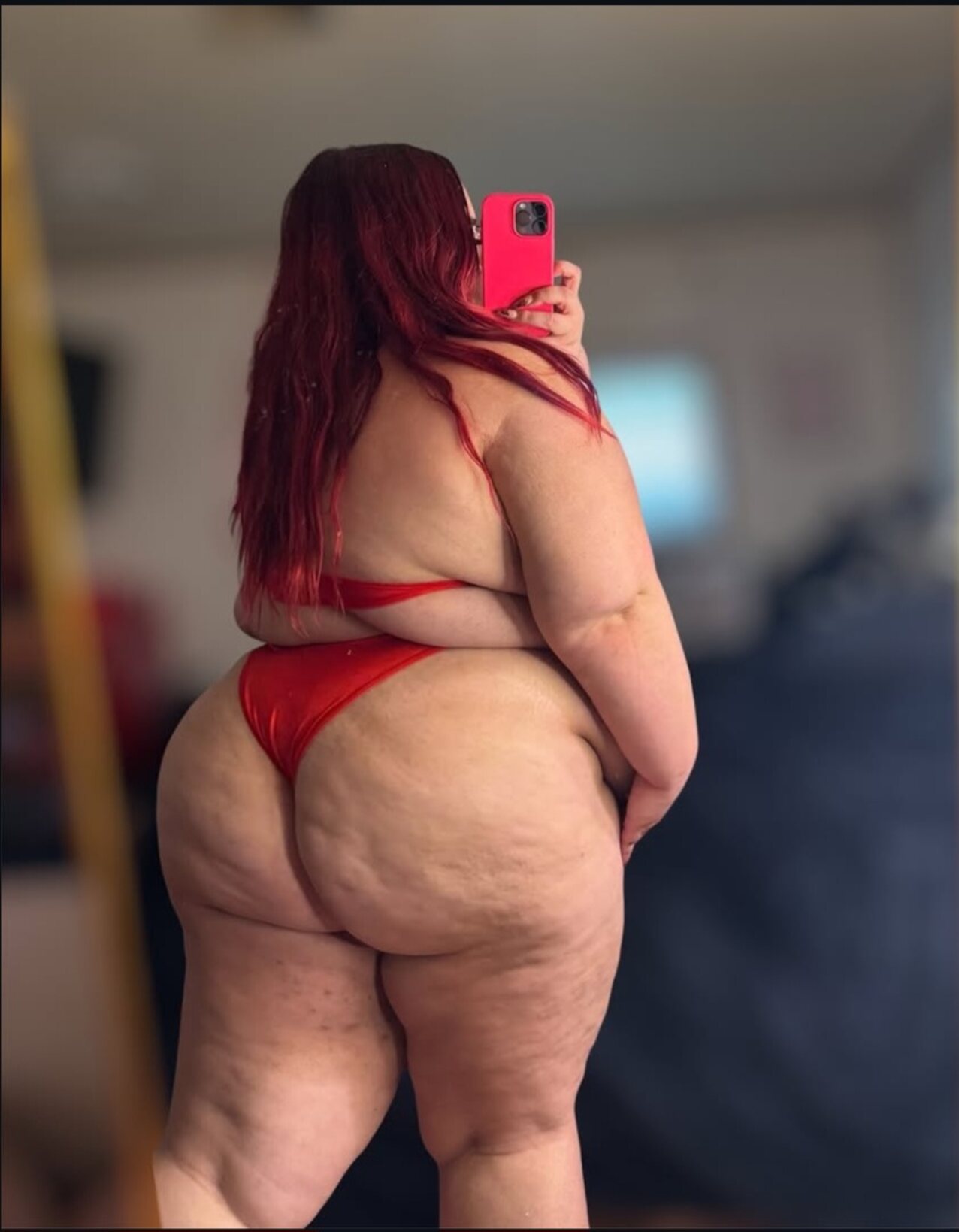 cellulite red bikini red cell phone