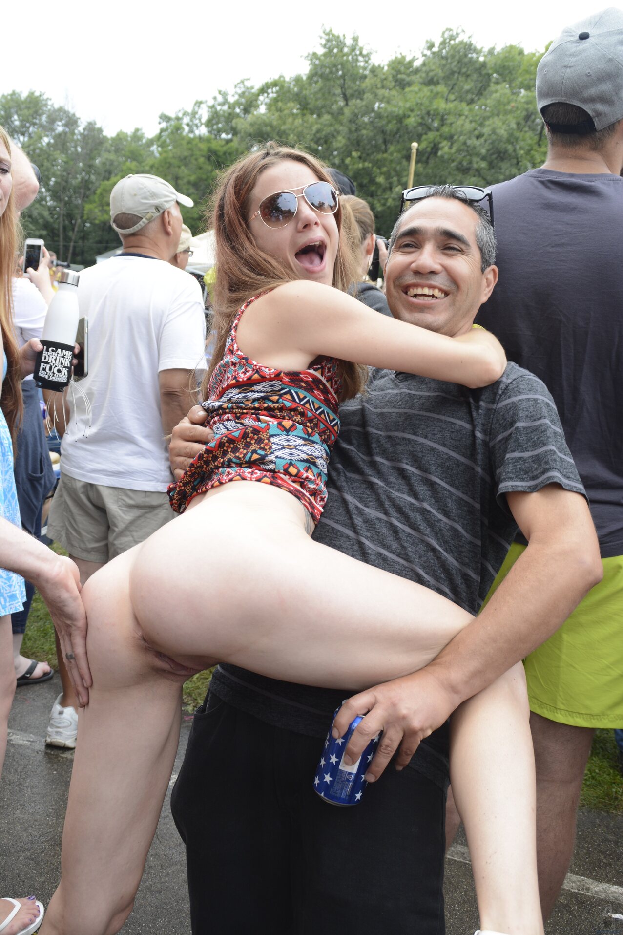 anal blonde public