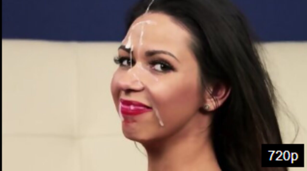 bukkake brunete sperm