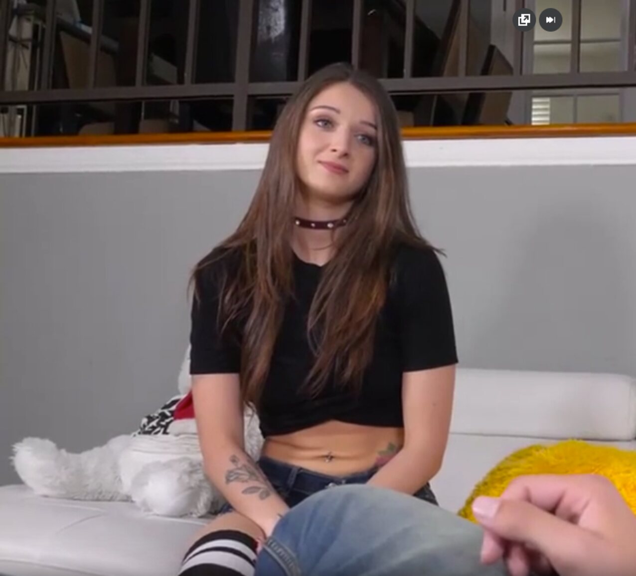 brunette tattoo small tits