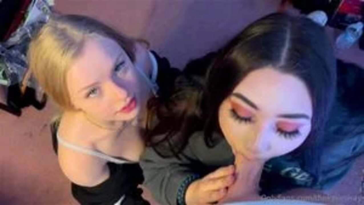 brunette blowjob friend