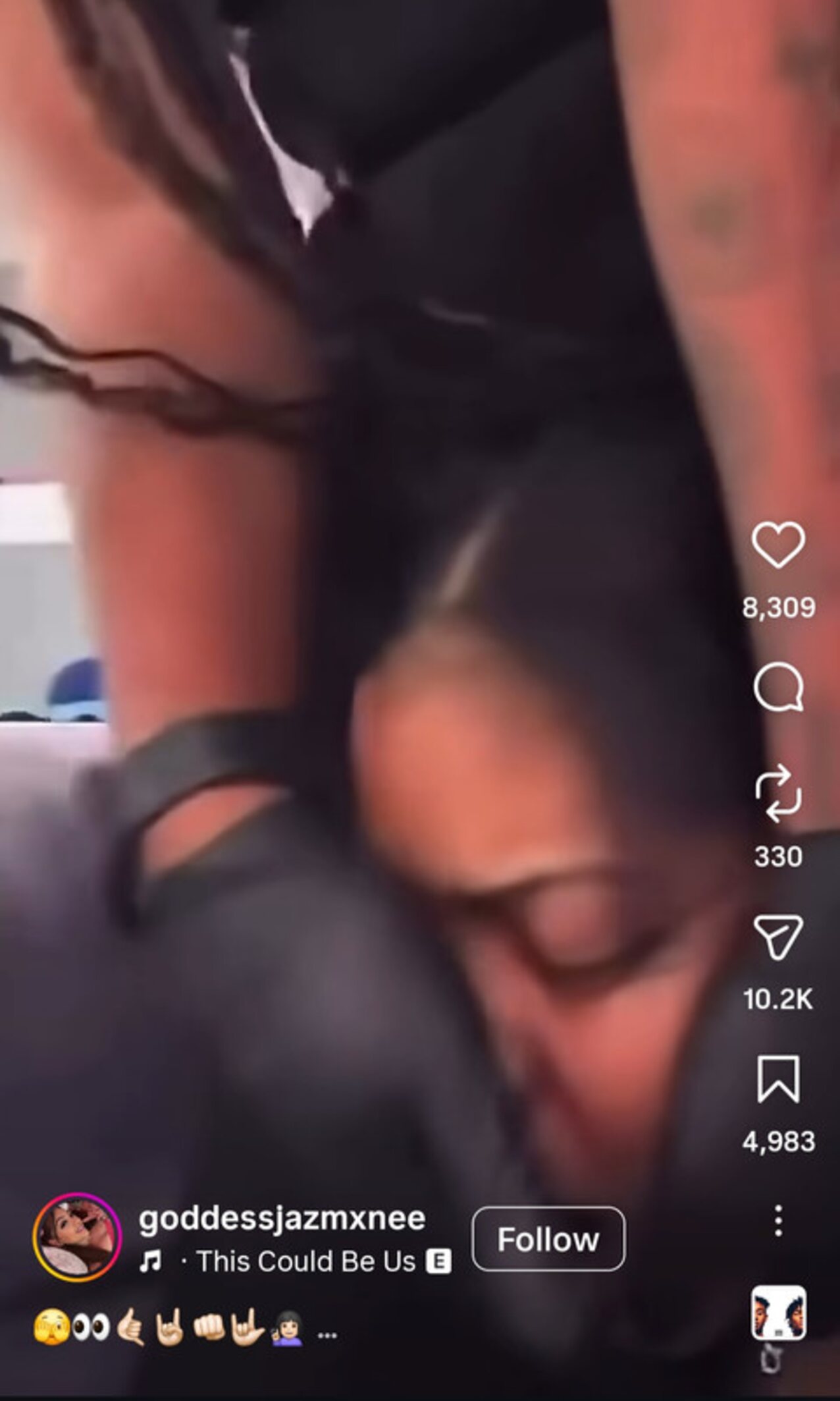 dark hair ebony submissive
