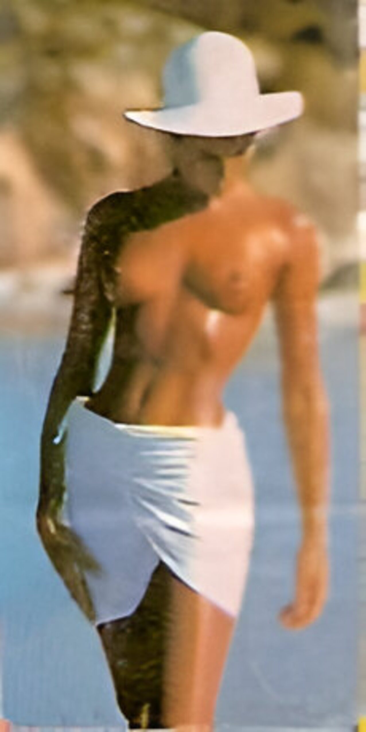 supermodel photoshoot beach