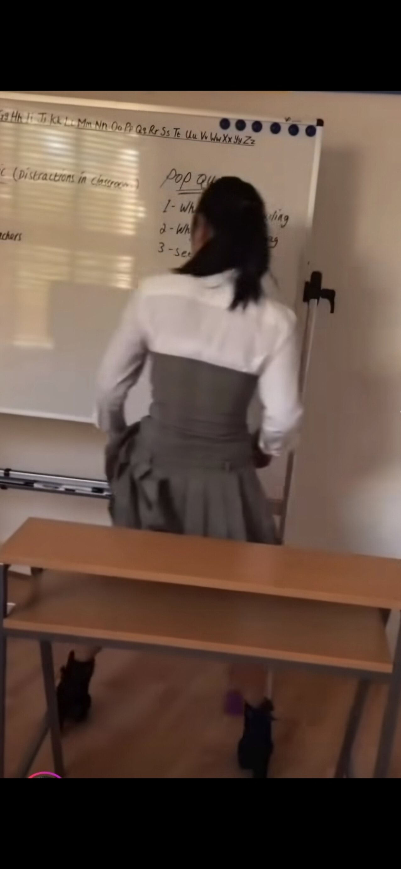 teacher class caught