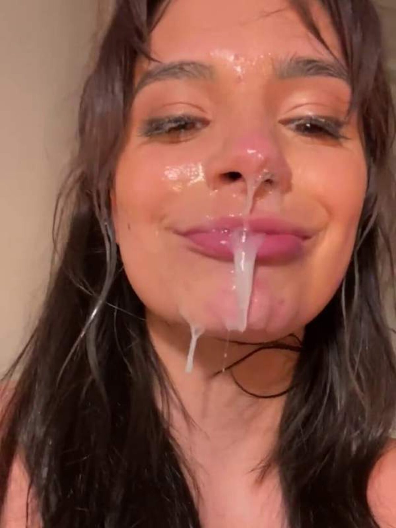 sloppy dildo messy face
