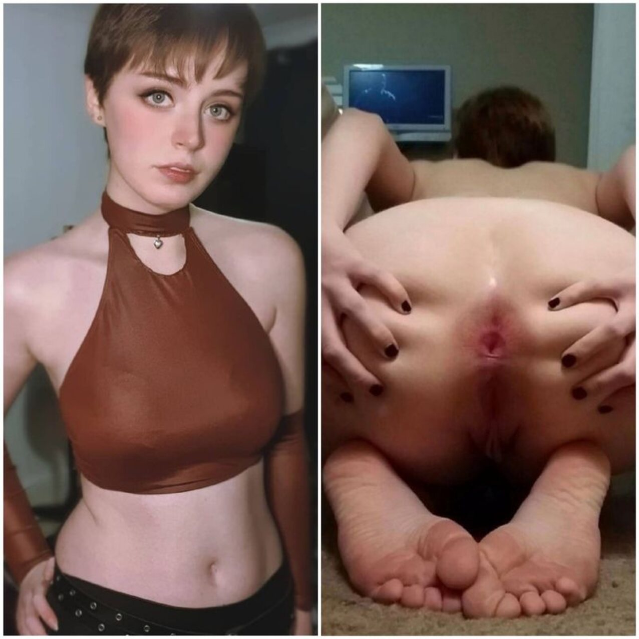 tomboy big ass short hair