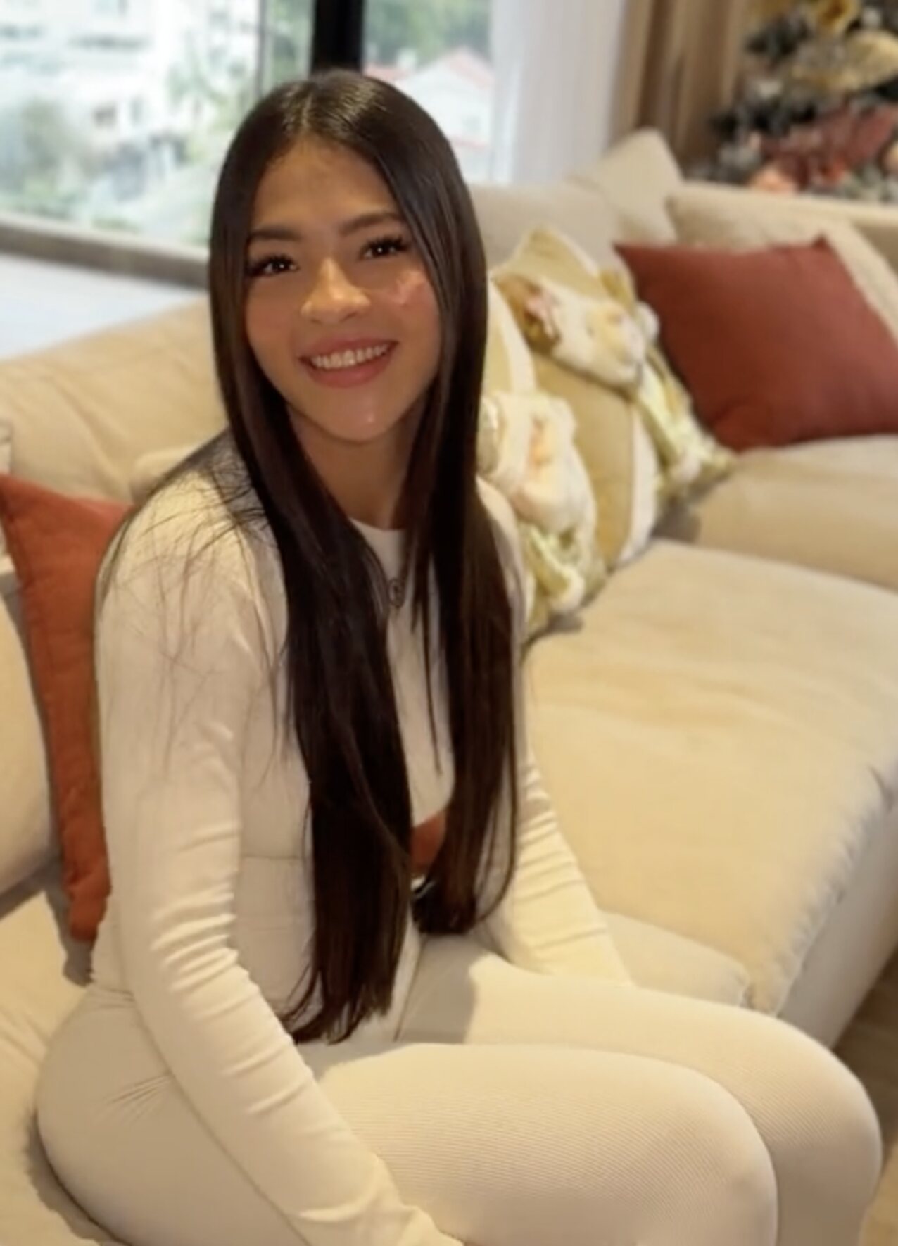 latina blemished skin black hair