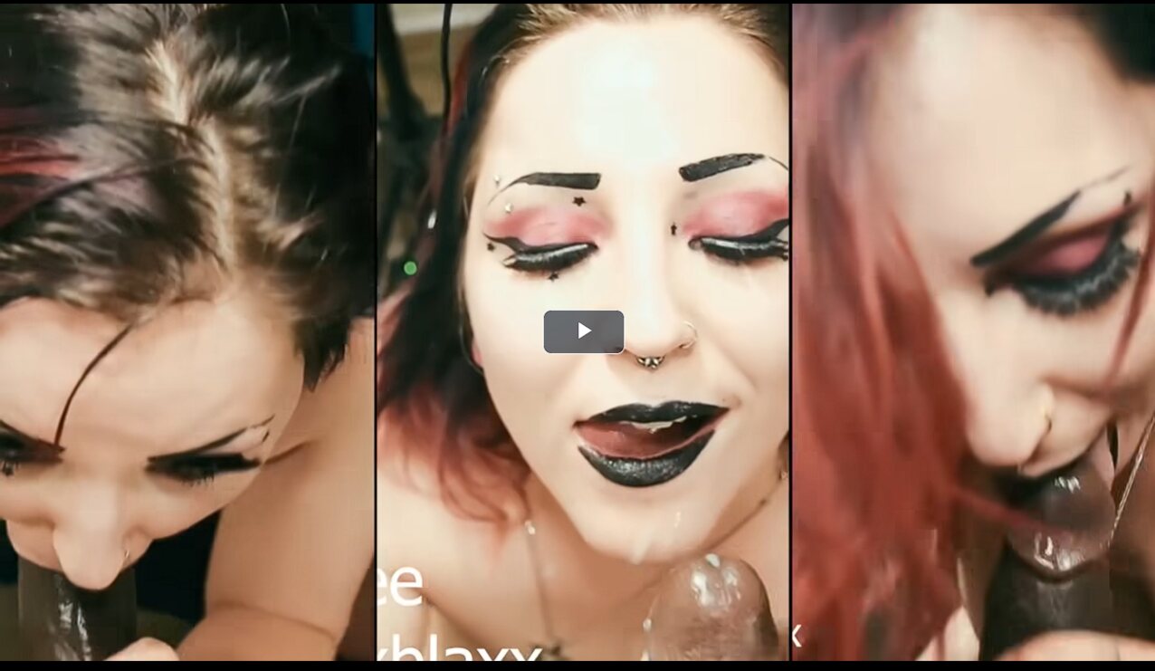 goth emo cumshot