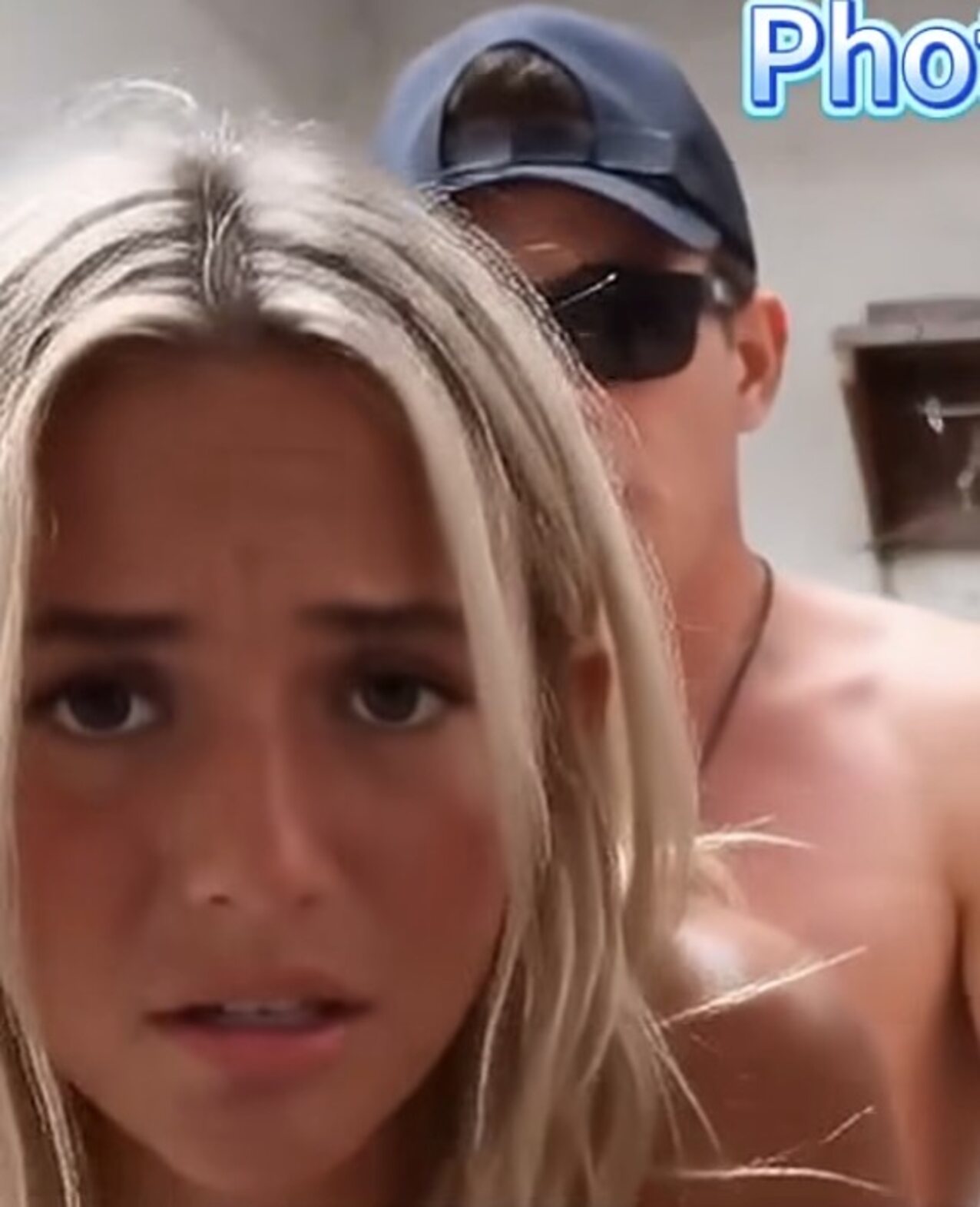 blonde teen caught