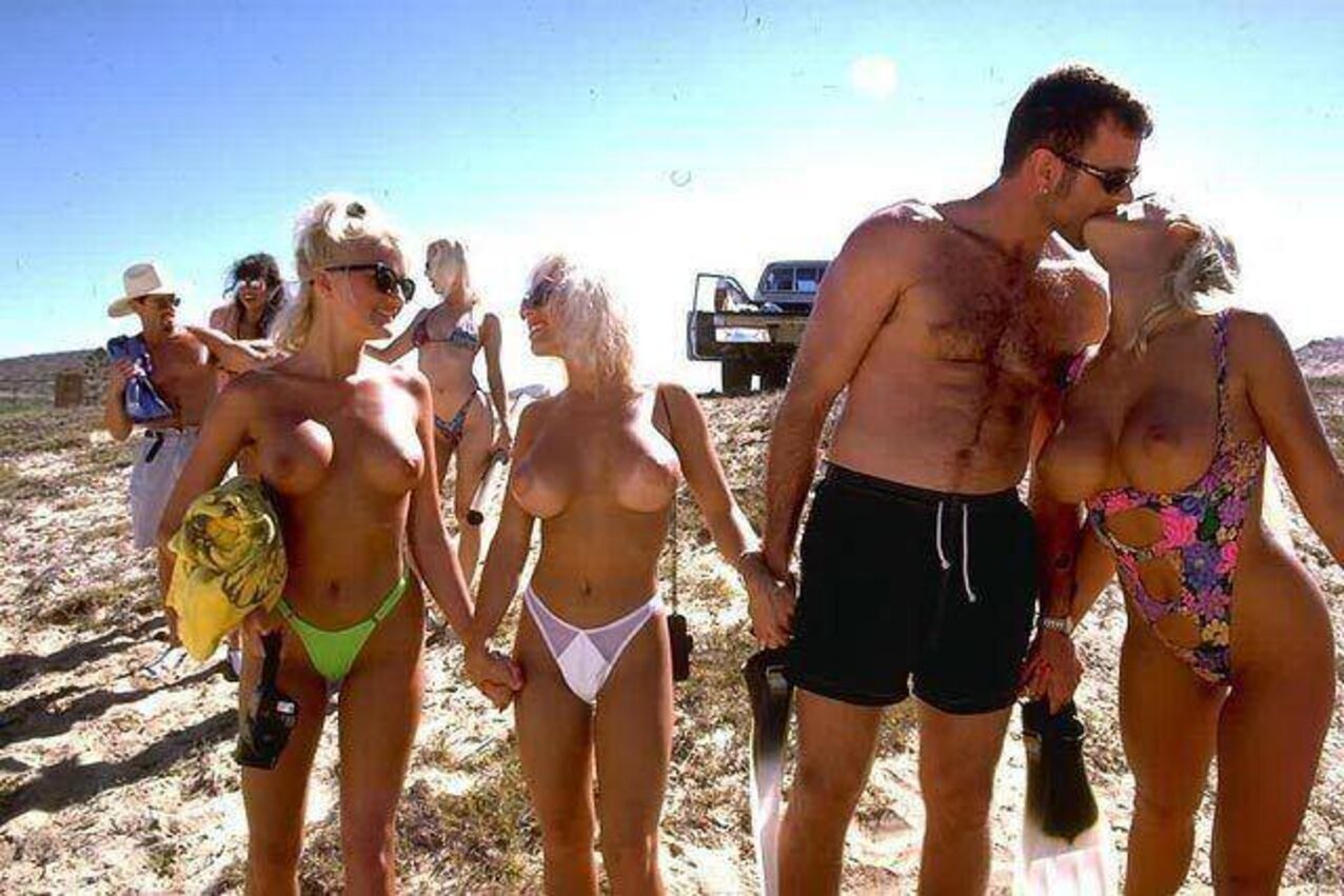 orgy beach blonde