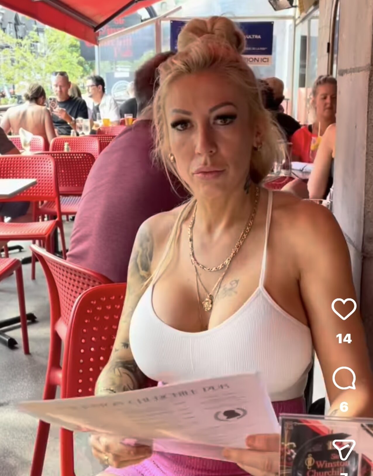 blonde boobs big boobs