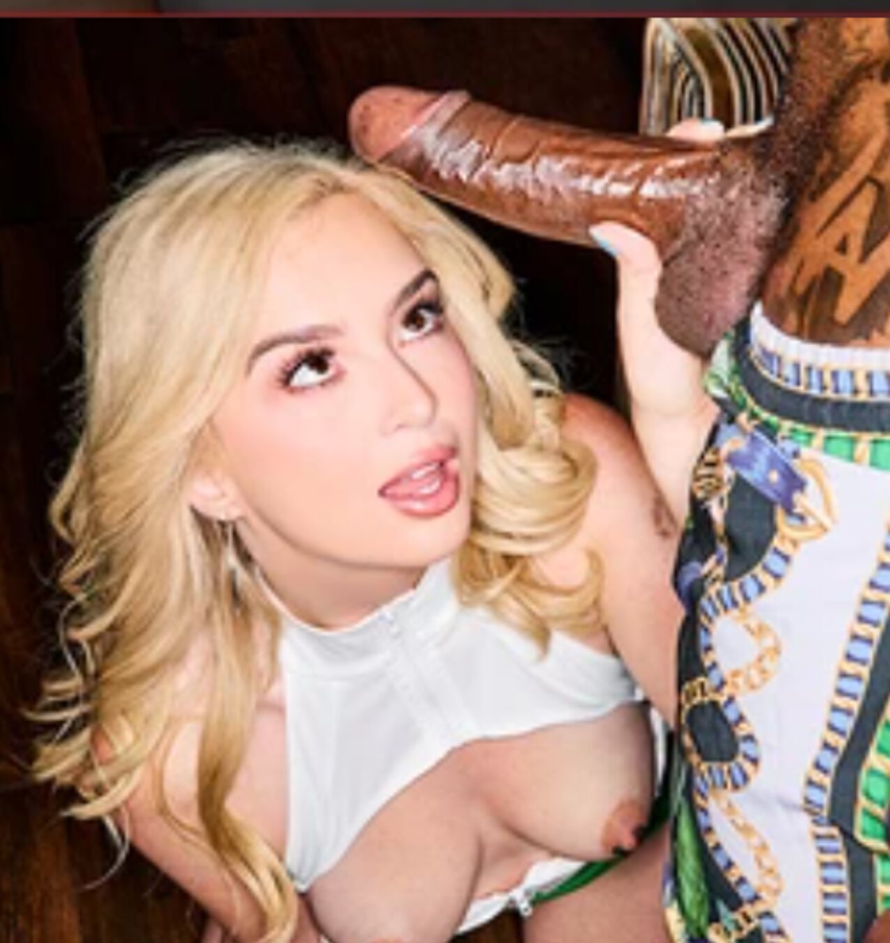 blonde anal black