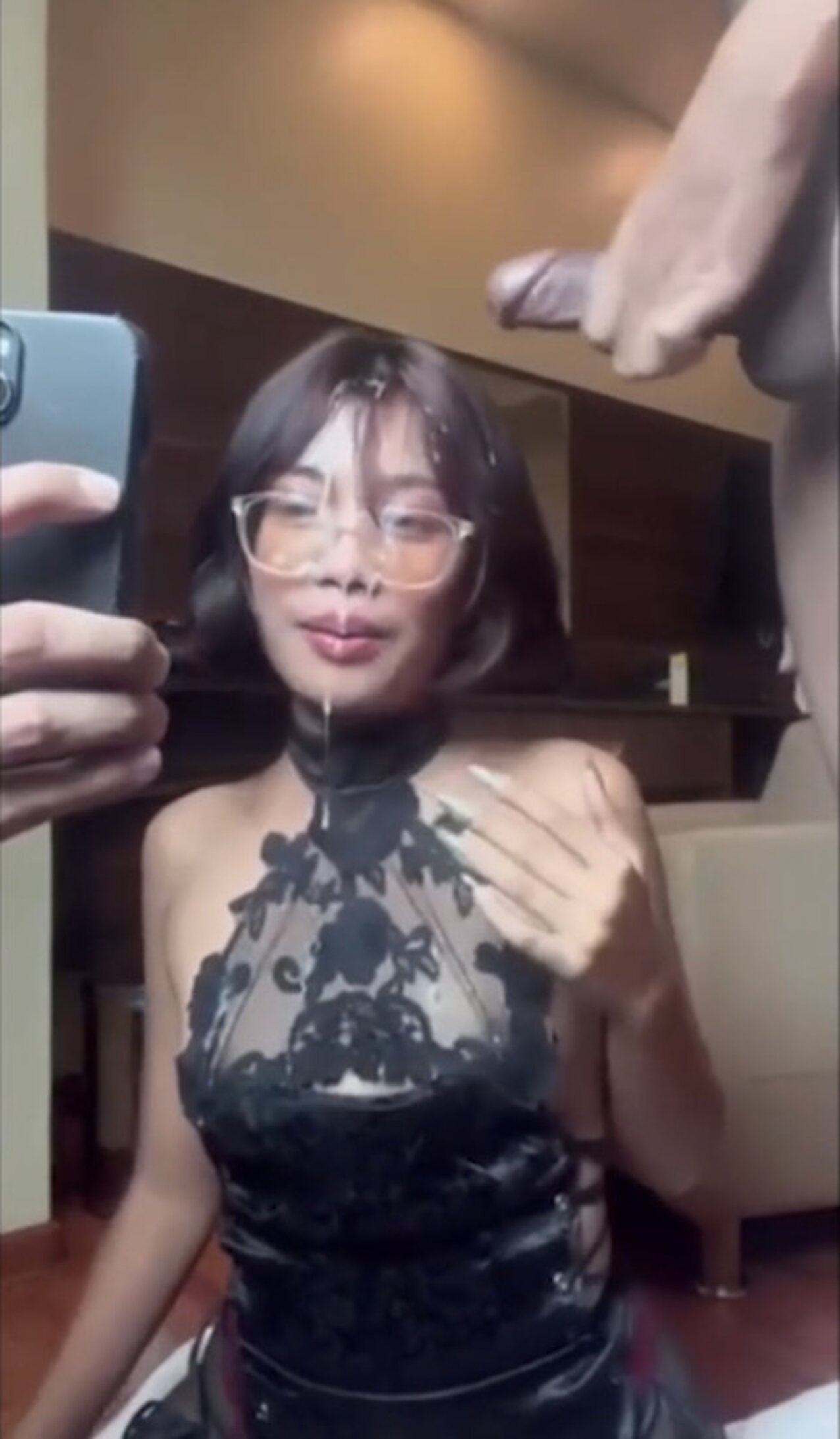 threesome asian facial
