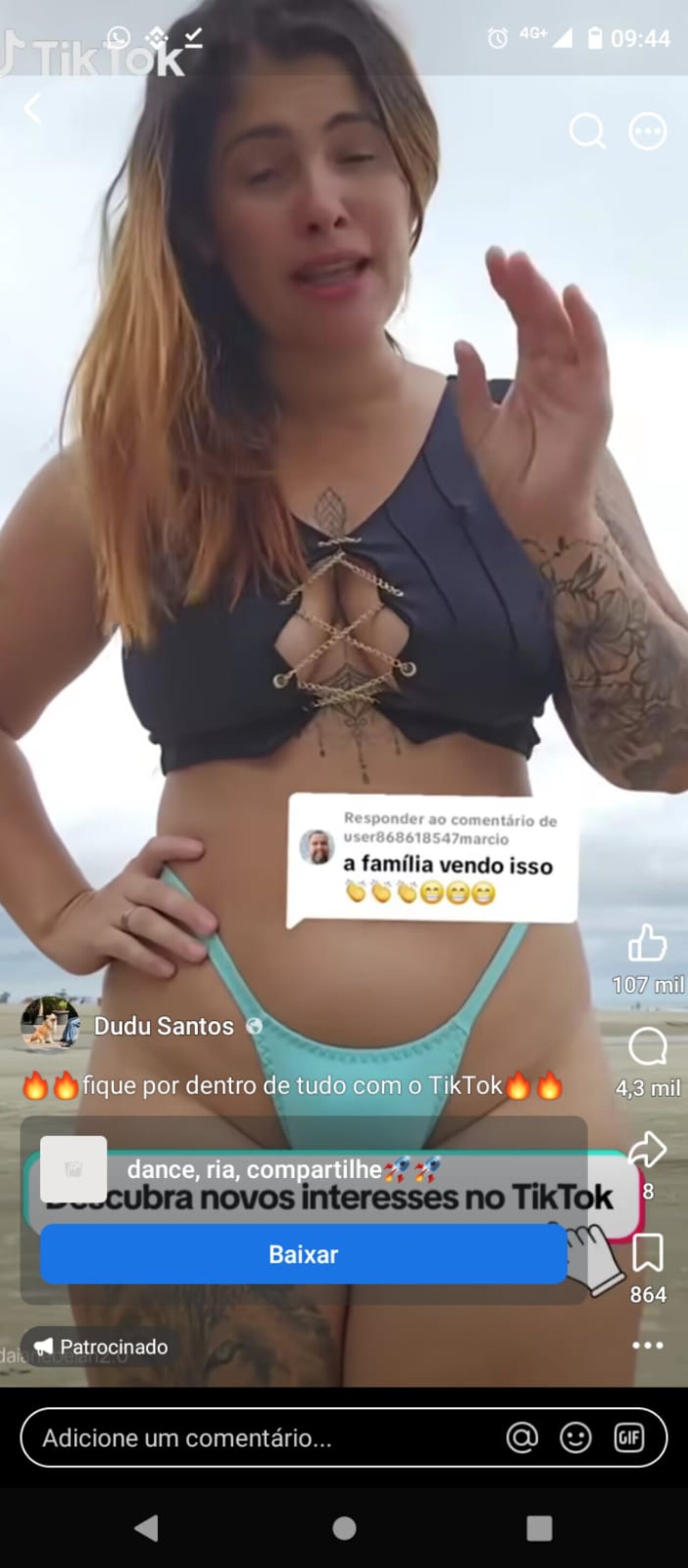 beach tiktok bikini