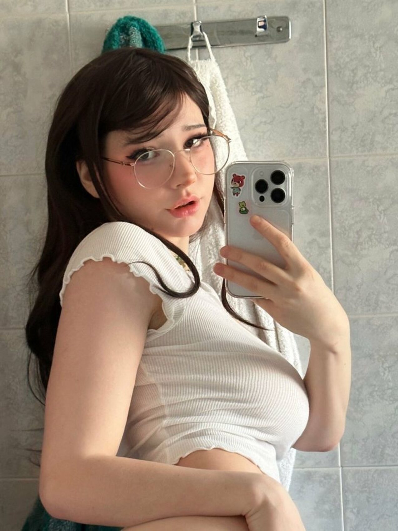 egirl glasses ahegao