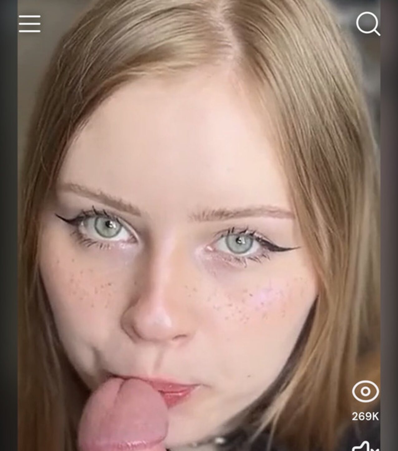 redhead tip blowjob
