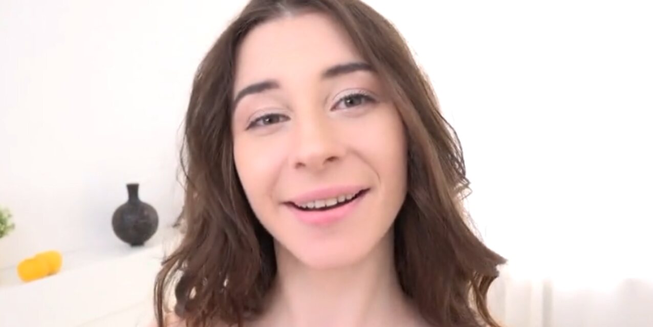 euro brunette anal